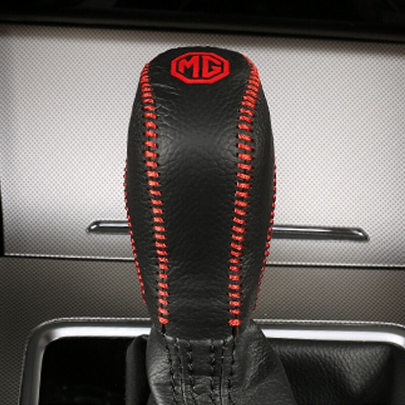 For MG ZS MGZS EV ZST 2017 Car Leather Gear Shift Sleeve Spare Parts for Interior Auto Assesories Accsesories Replacement Change-YeHua MG Shop