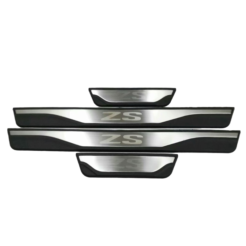 4X For MG ZS MGZS EV ZST 2017-2020 Car Door Sills Automotive threshold stainless steel stickers Thresholds for Car Accessories-YeHua MG Shop