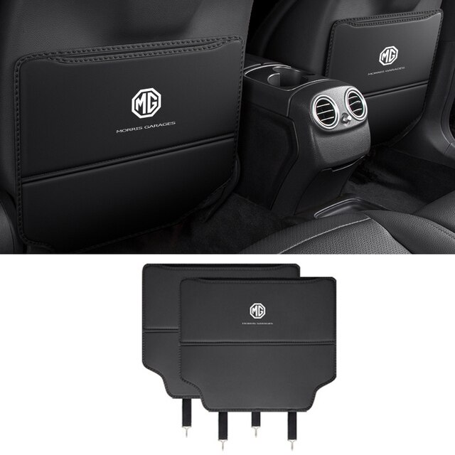 For MG GT MG5 MGGT 2021-2022 2023 Leather Car Seat Back Anti-kick Pads Protective Mats Anti-dirty Easy Clean Accessory Interior-YeHua MG Shop