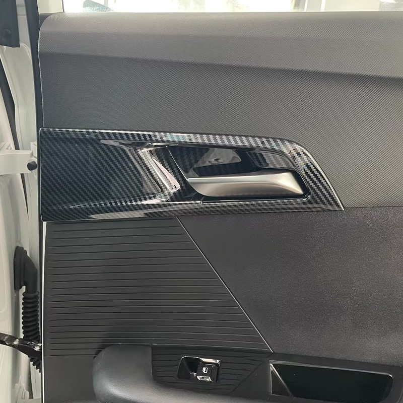 For MG4 EV 2023 MG4 MULAN Inner Door Handle Cover ABS Carbon Grain Automotive Parts and Accessories Car Interior Accessories-YeHua MG Shop
