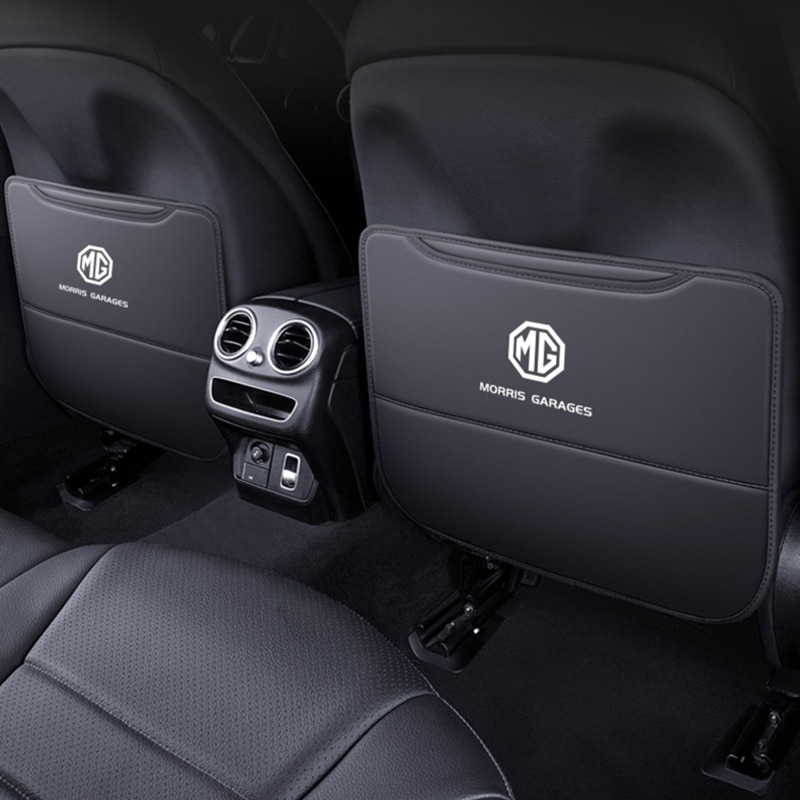 For MG GT MG5 MGGT 2021-2022 2023 Leather Car Seat Back Anti-kick Pads Protective Mats Anti-dirty Easy Clean Accessory Interior-YeHua MG Shop
