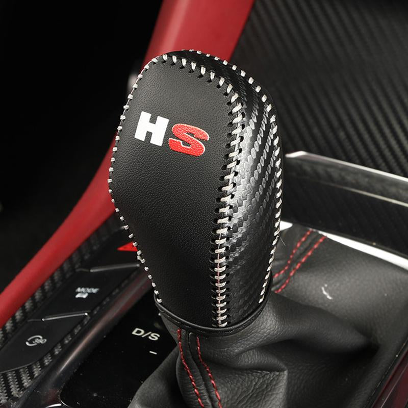 Car Leather Shift Knob Cover Gear Case Shift Knob Shell For MG MGHS 2018~2022 1pcs-YeHua MG Shop