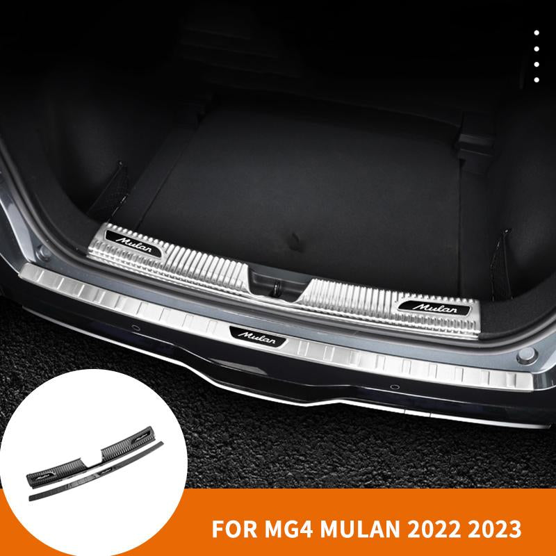 Trunk Door Sill Plate Rear Bumper Guard For MG4 Mulan 2022-2023-YeHua MG Shop