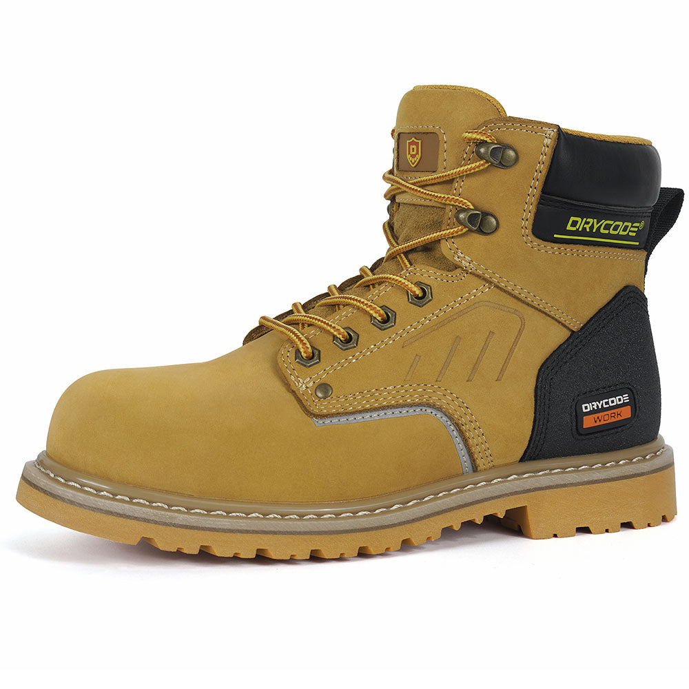 DRYCODE Work Boots for Men with Steel Toe and Steel Shank