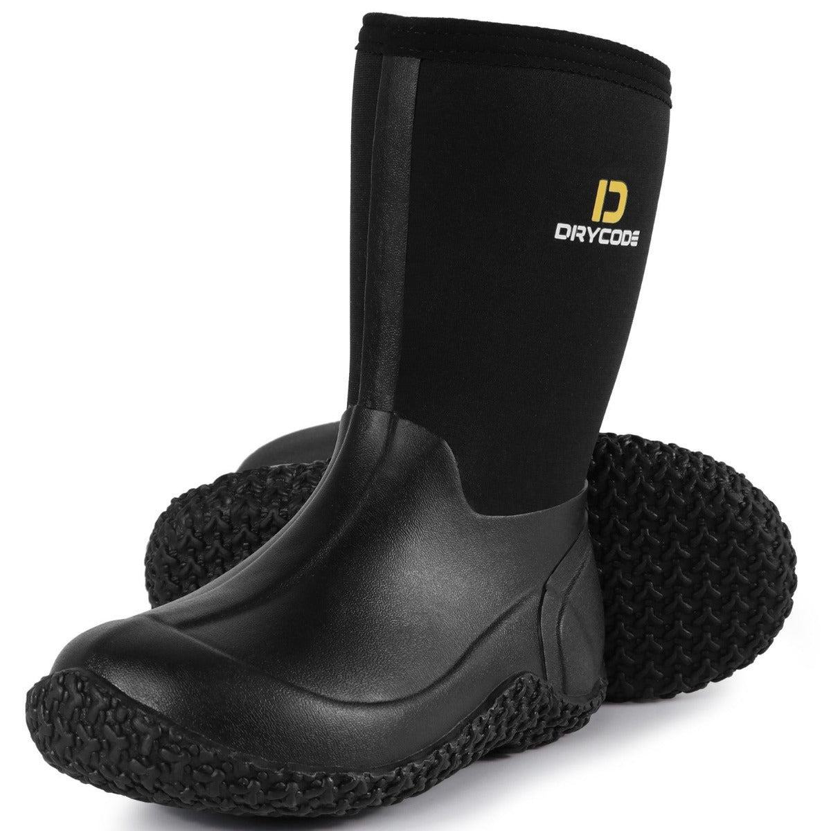 AntiSlip Toddler Rain Boots, Waterproof Rubber Boots for Boys and Gir