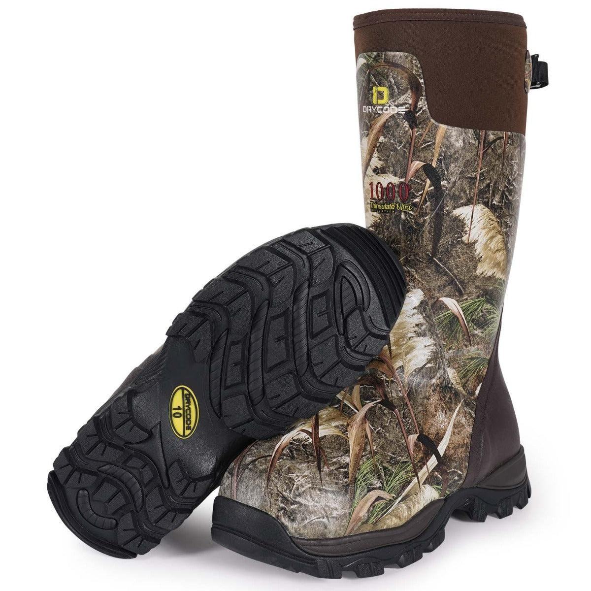 Hunting Waterproof Insulated Camo Durable Rain Neoprene Rubber Boots