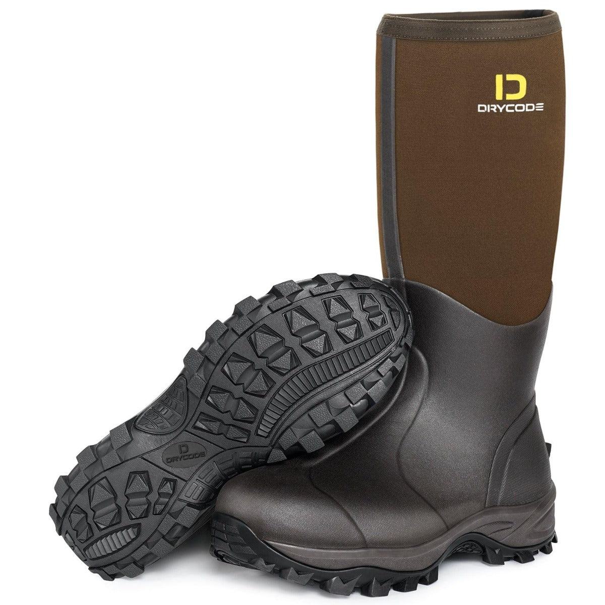 6mm Warm Rubber Neoprene Hunting Boots for Men and Women - drycodeusa