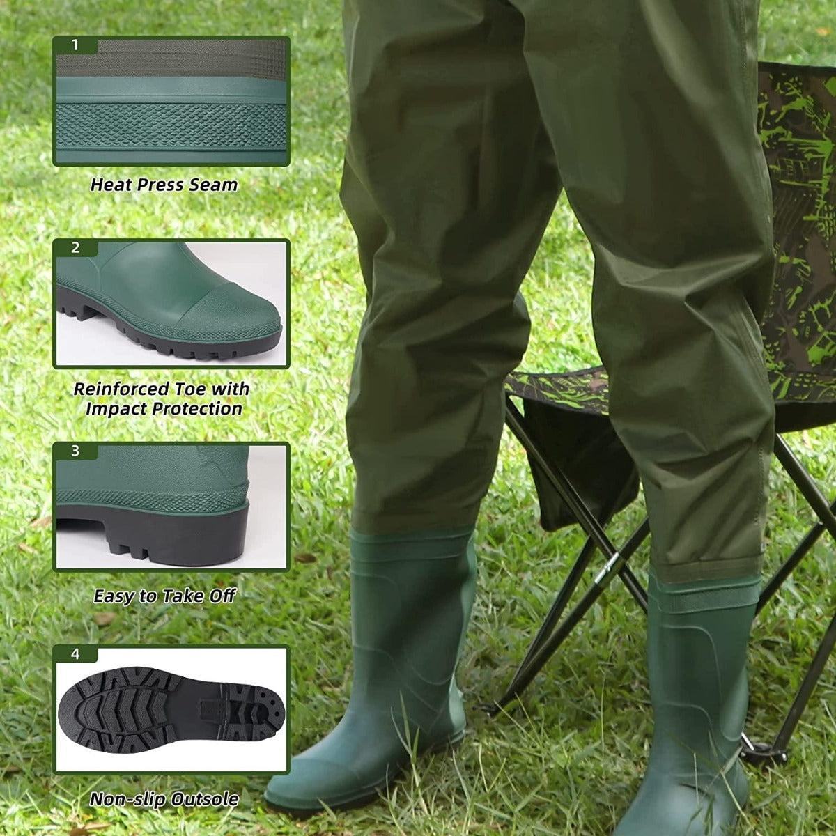 Lightweight Chest Waders with Boots
