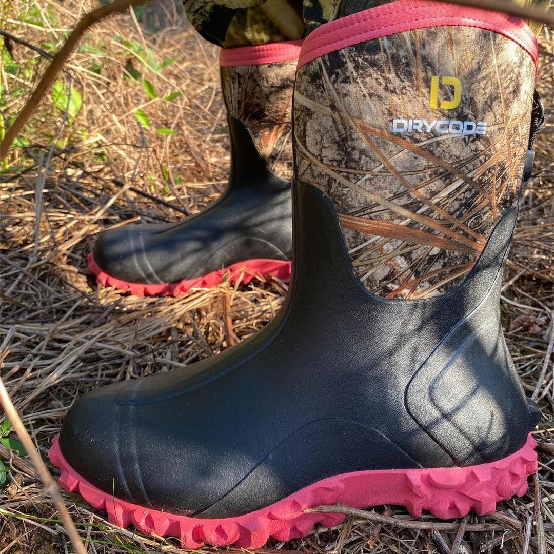 pink camo rain boots