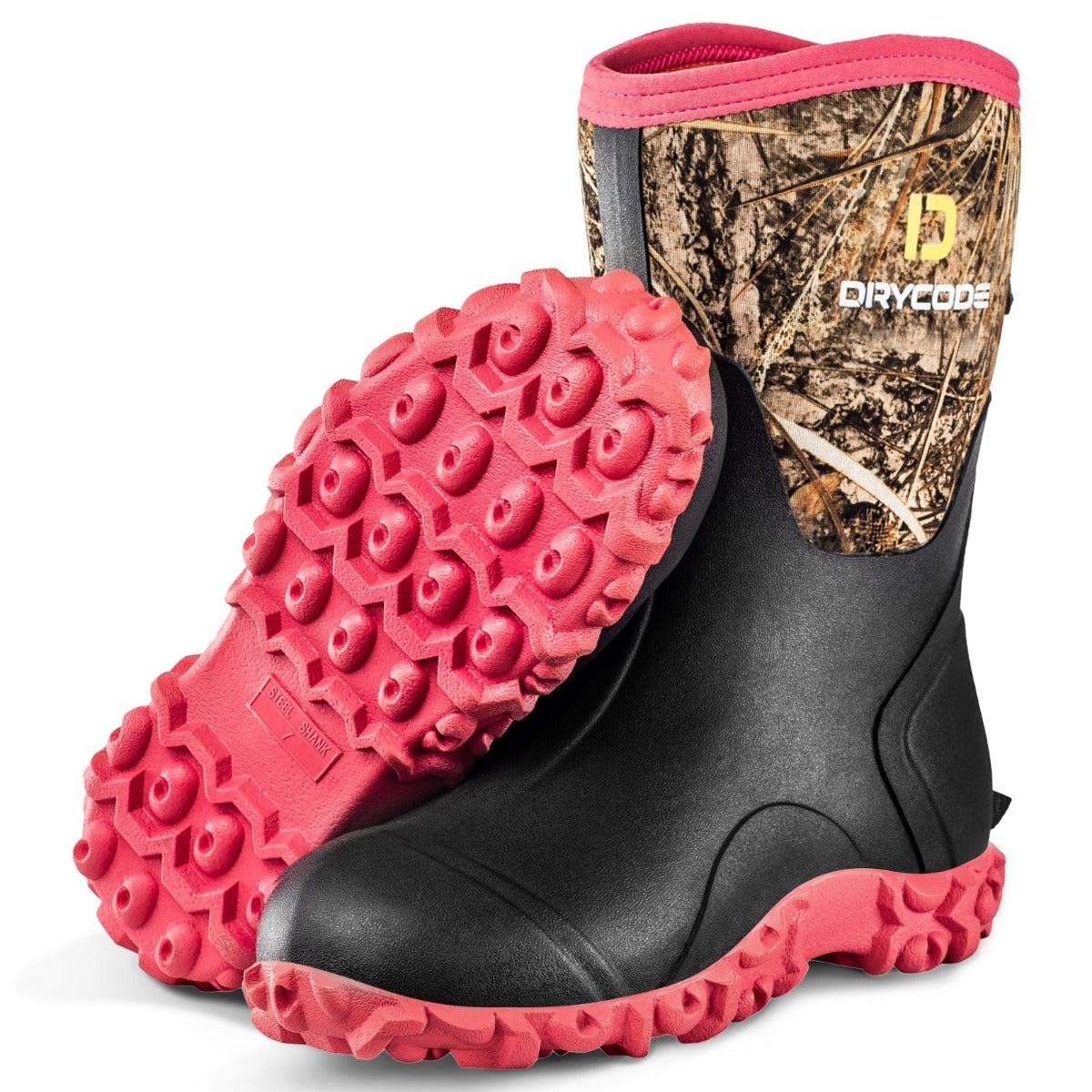 Pink and camo muck boots sale