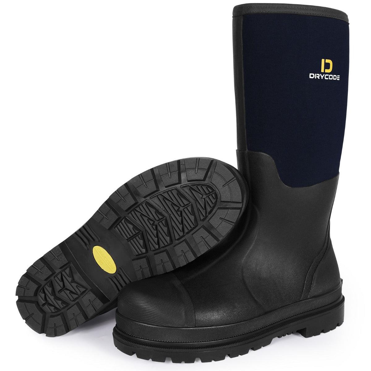 Mens waterproof cheap rubber work boots