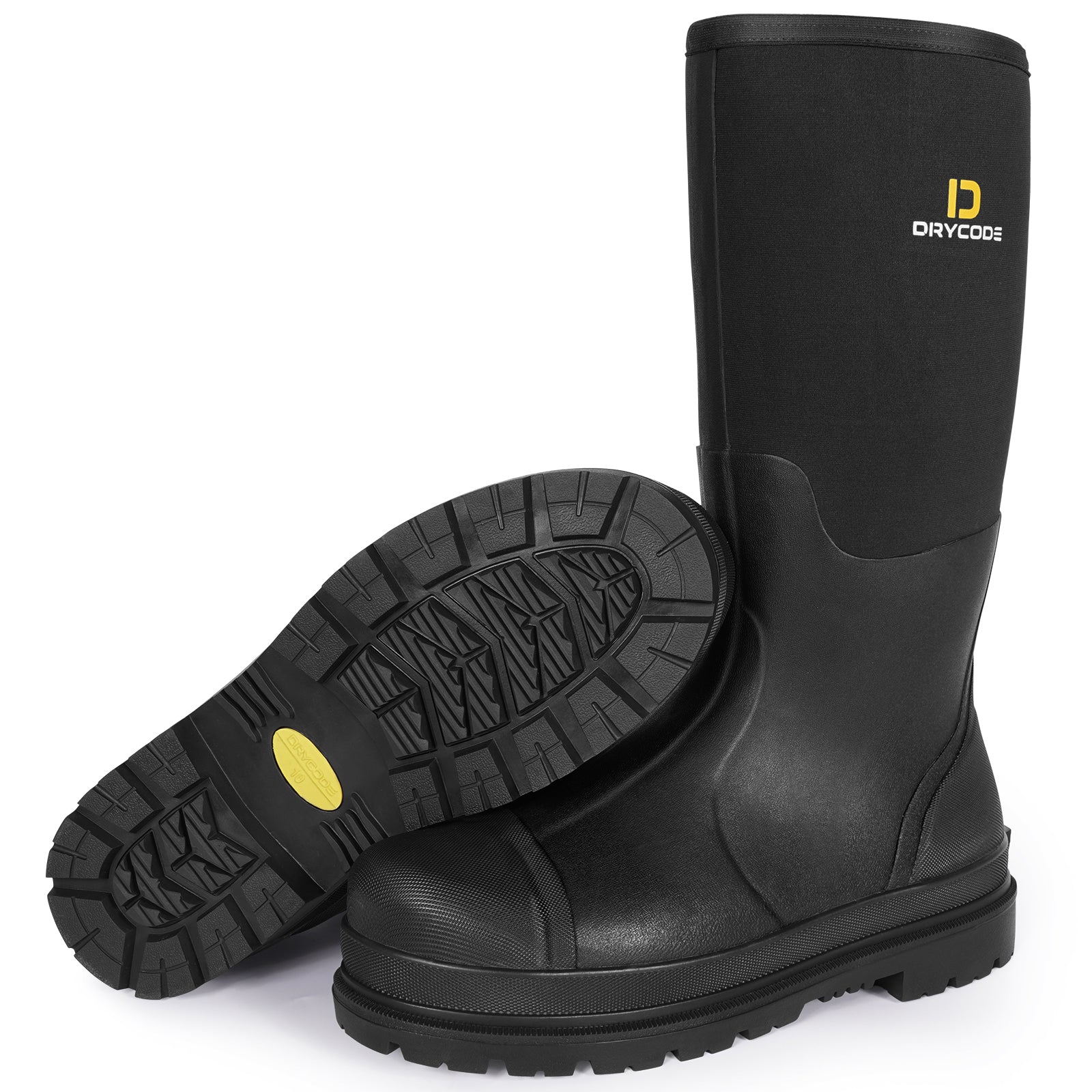 Steel toe outlet waterproof rubber boots