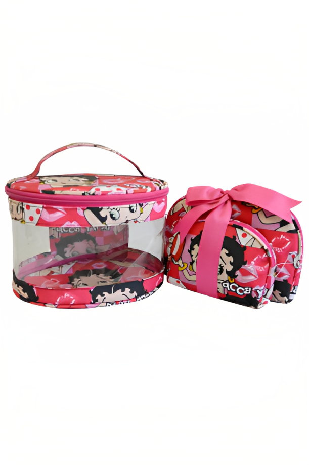 Betty Boop Heads & Kisses - 3 Pc Cosmetic Case