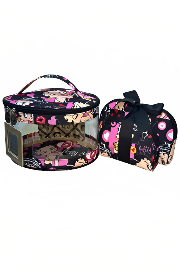 Betty Boop Leopard & Kisses - 3 Pc Cosmetic Case
