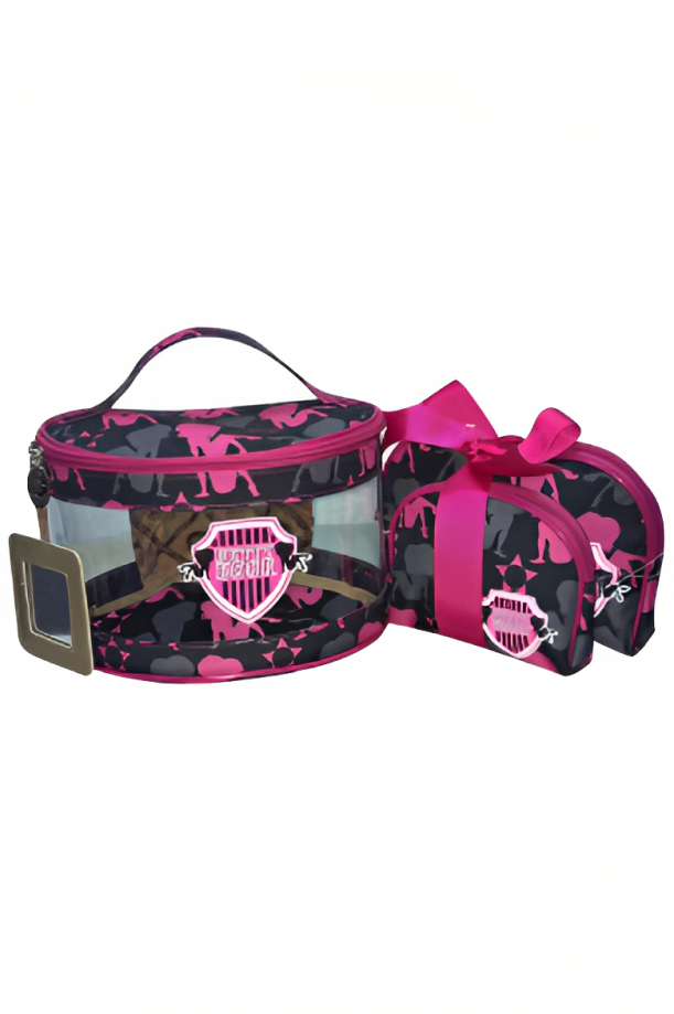 Betty Boop Pink Shield - 3 Pc Cosmetic Case