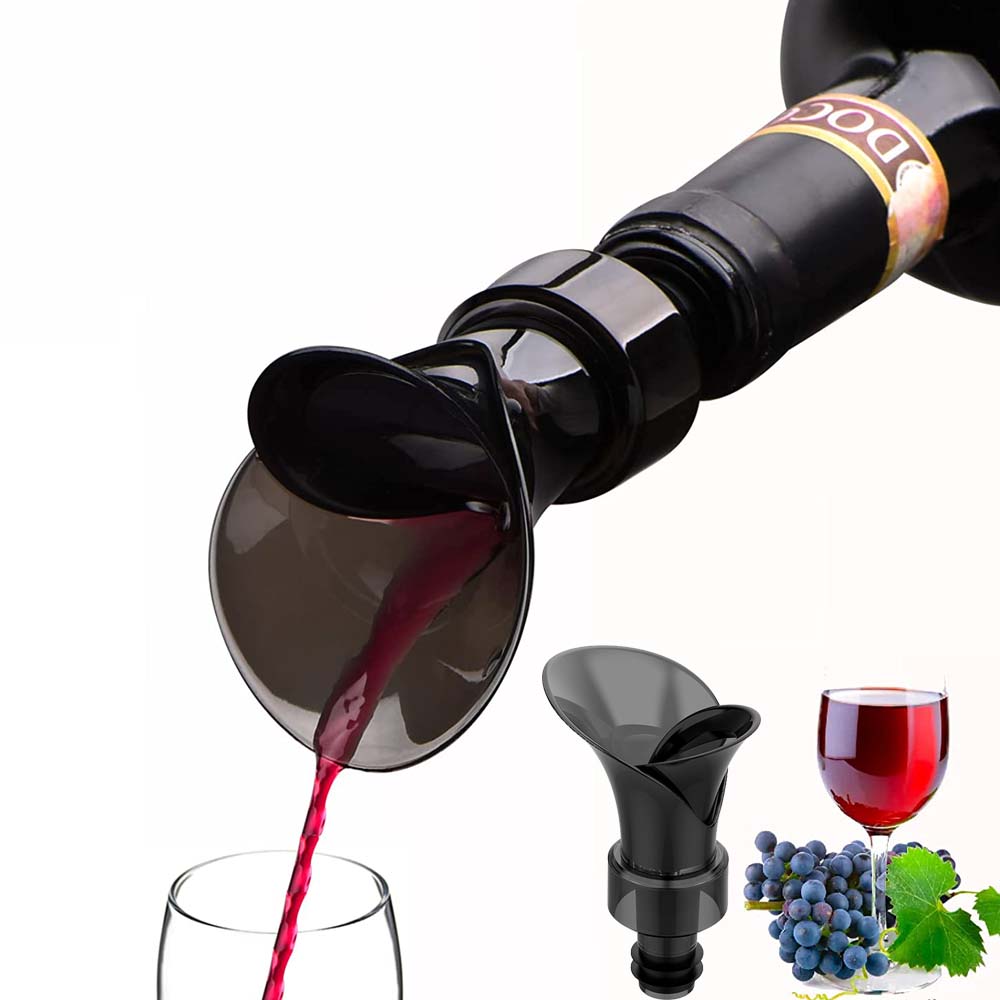 Wine Aerator Pourer 2 in 1 multi-function petal shape Red Wine Stopper quick sober wine set wine pourer decanter