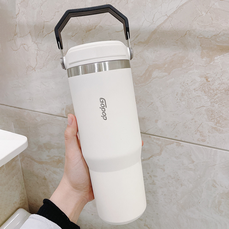 900ml Coffee Tumbler Cup Thermal Cup Vacuum Mug 304 Stainless Steel Water Bottle Keep Cold and Warm Car Thermos Water Cup
