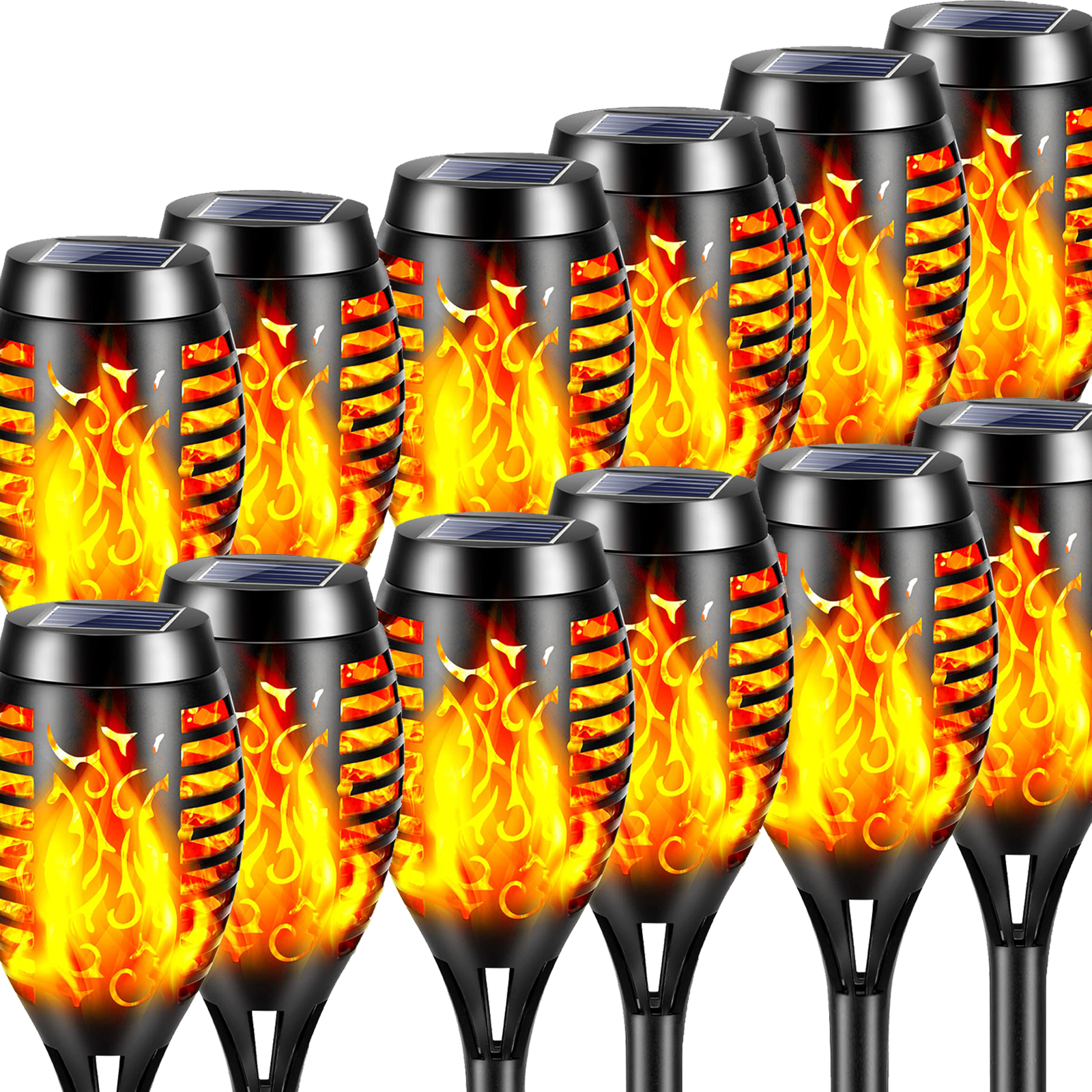 Solar-Gartenfackel f��r drau?en Garten Deko