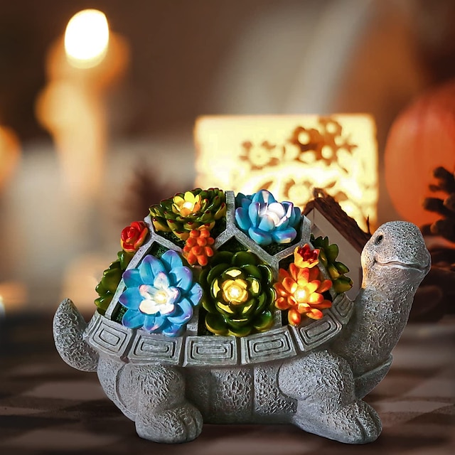 Artpual Schildkröten-Gartenfiguren – Wetterfeste Außendekoration Aus Harz, Tolles Geschenk