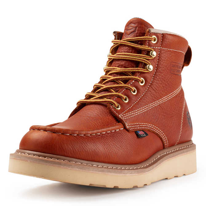 Sureway Men's 6-inch Safety Toe Work Boots 603 - Brown
