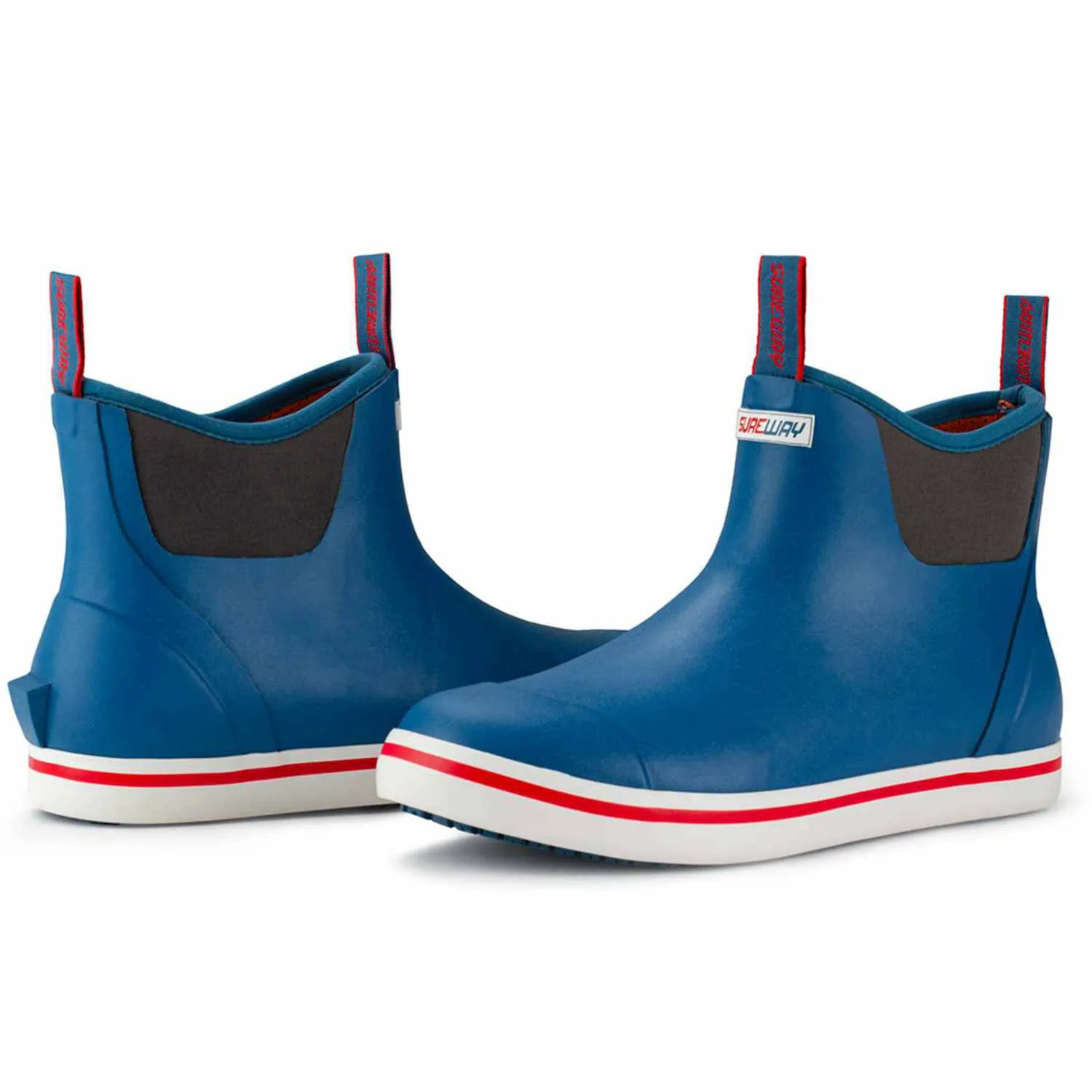 SUREWAY Men's Deck Boots Professional Non-Slip Fishing and Ankle Deck Boots  Waterproof Rain Boots