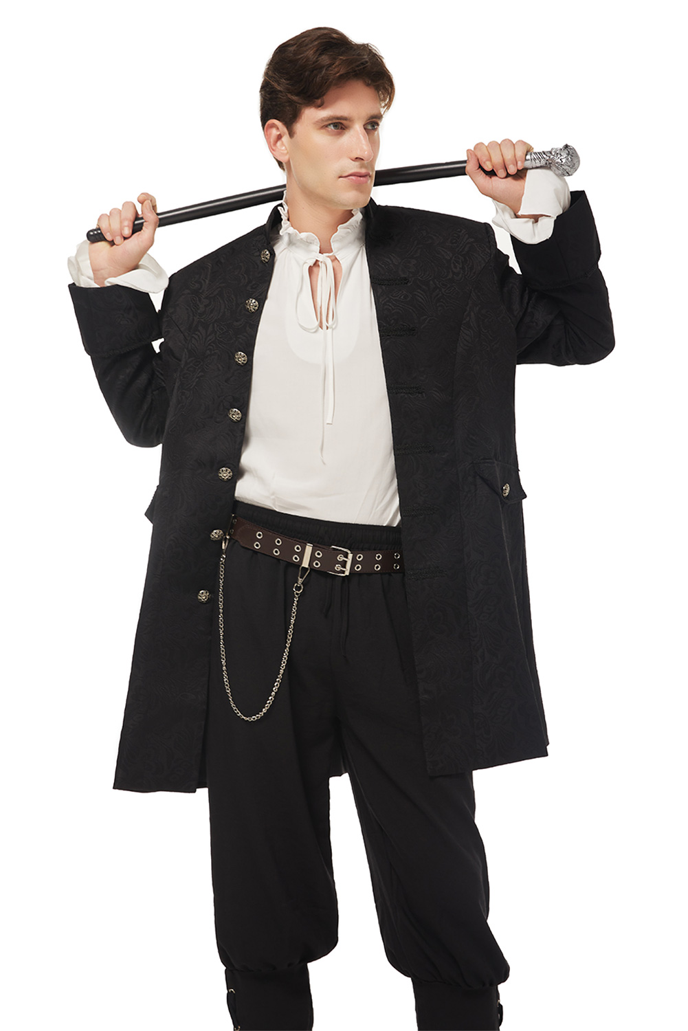 Retro Vintage Punk Men's Uniform Halloween Carnival Suit