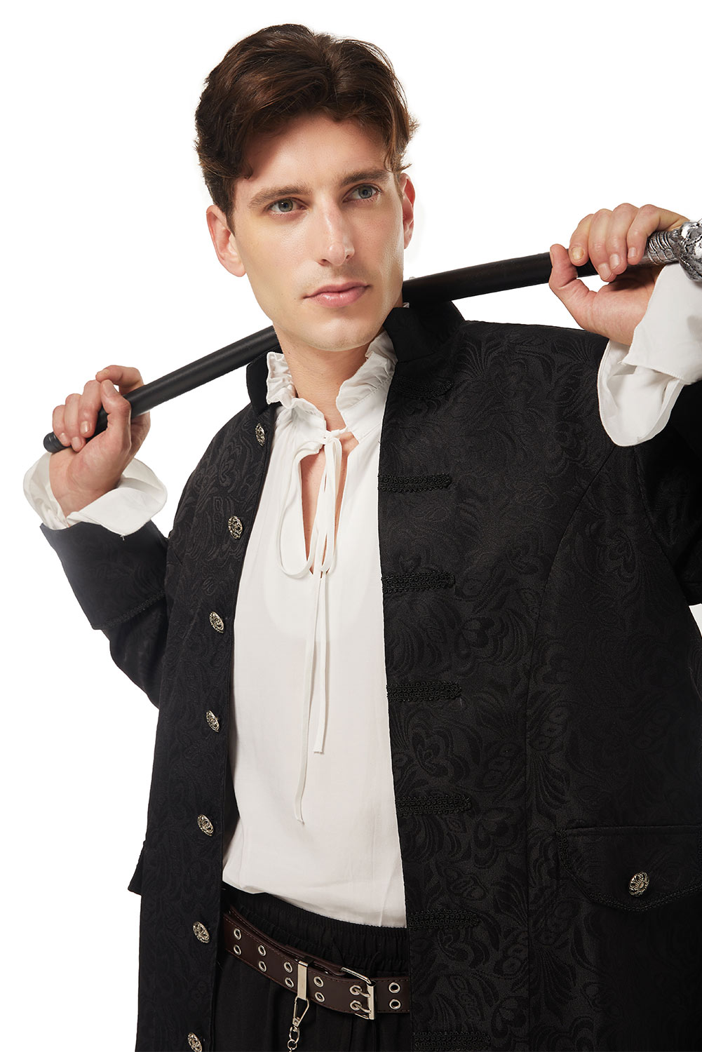 Retro Vintage Punk Men's Uniform Halloween Carnival Suit