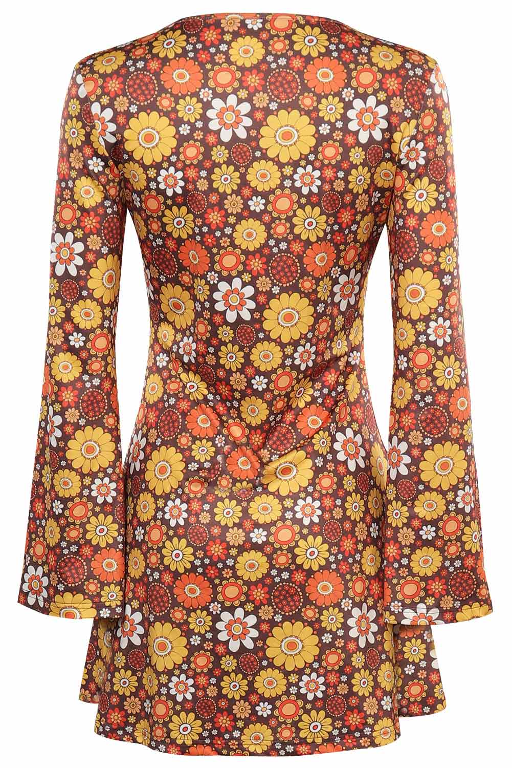 70S Retro Vintage Hippie Women Dress Halloween Carnival Suit