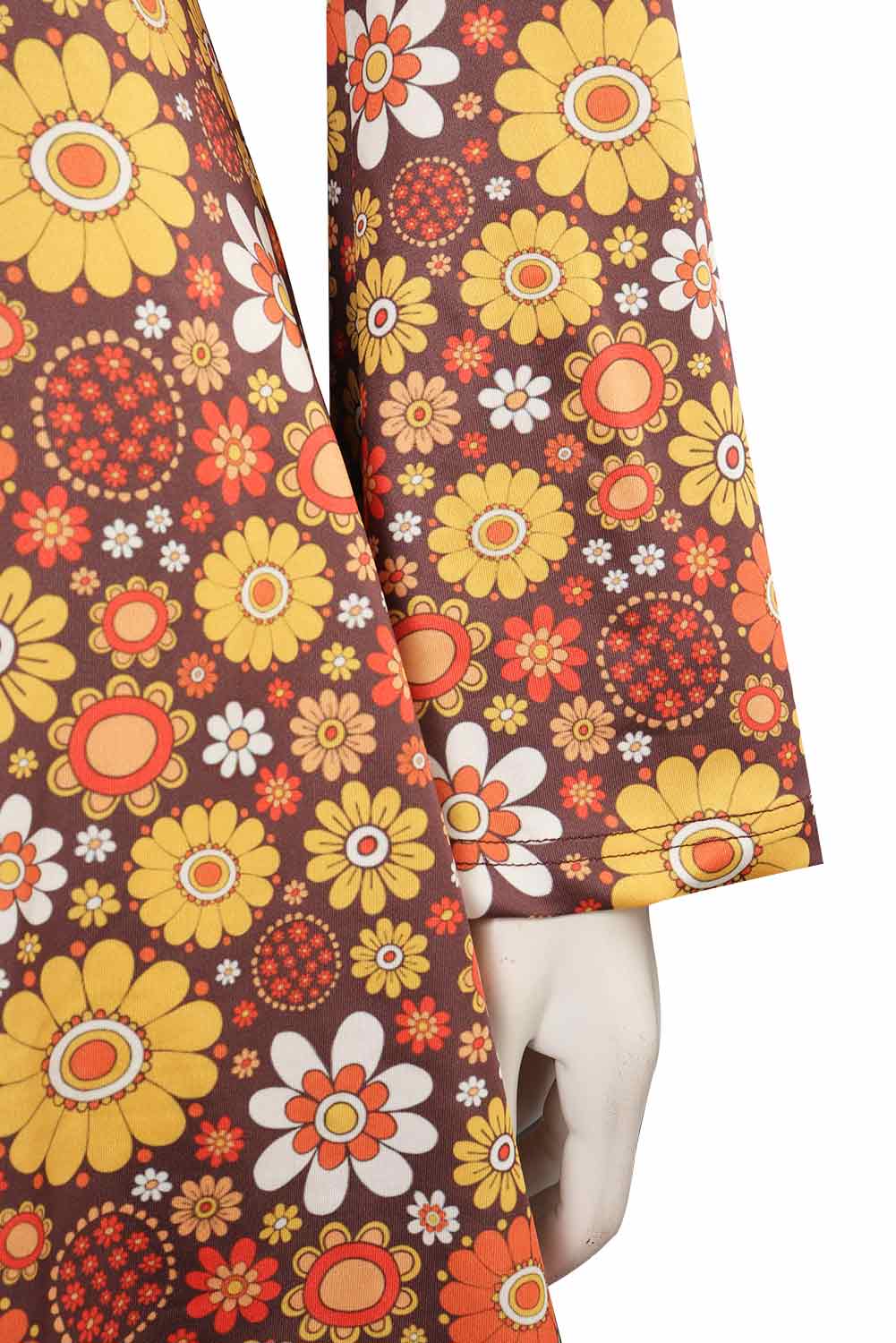 70S Retro Vintage Hippie Women Dress Halloween Carnival Suit