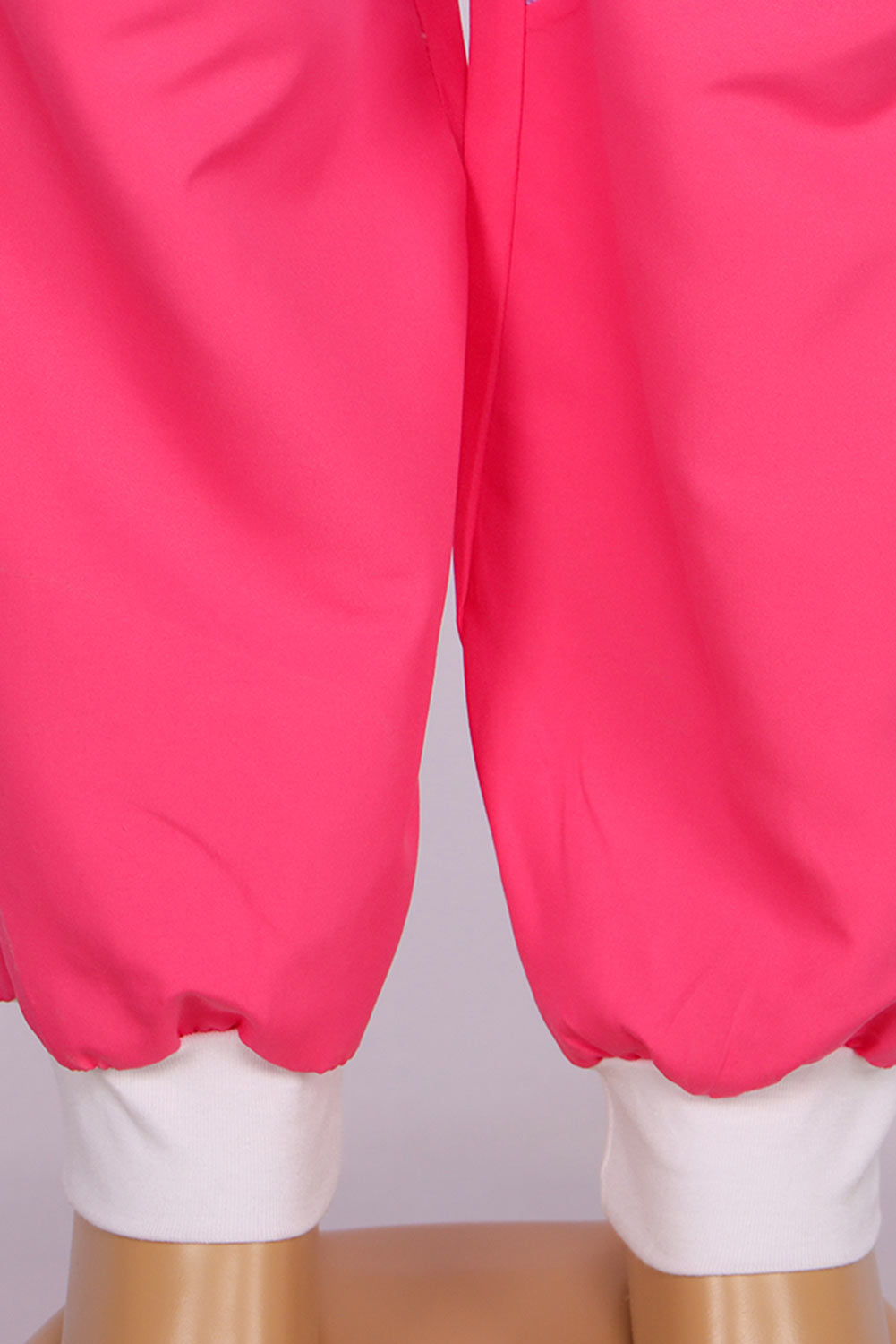 80S Retro Vintage Hip-Hop Disco Stripe Splicing Pink Sportwear Outfits Halloween Carnival Suit