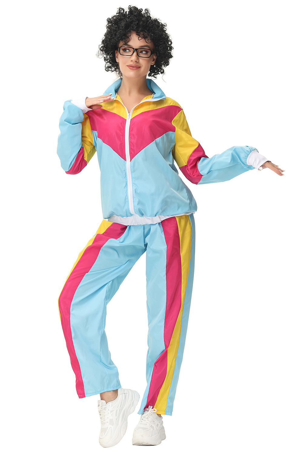 Retro Vintage Hip-Hop Disco Sportwear Outfits Halloween Carnival Suit