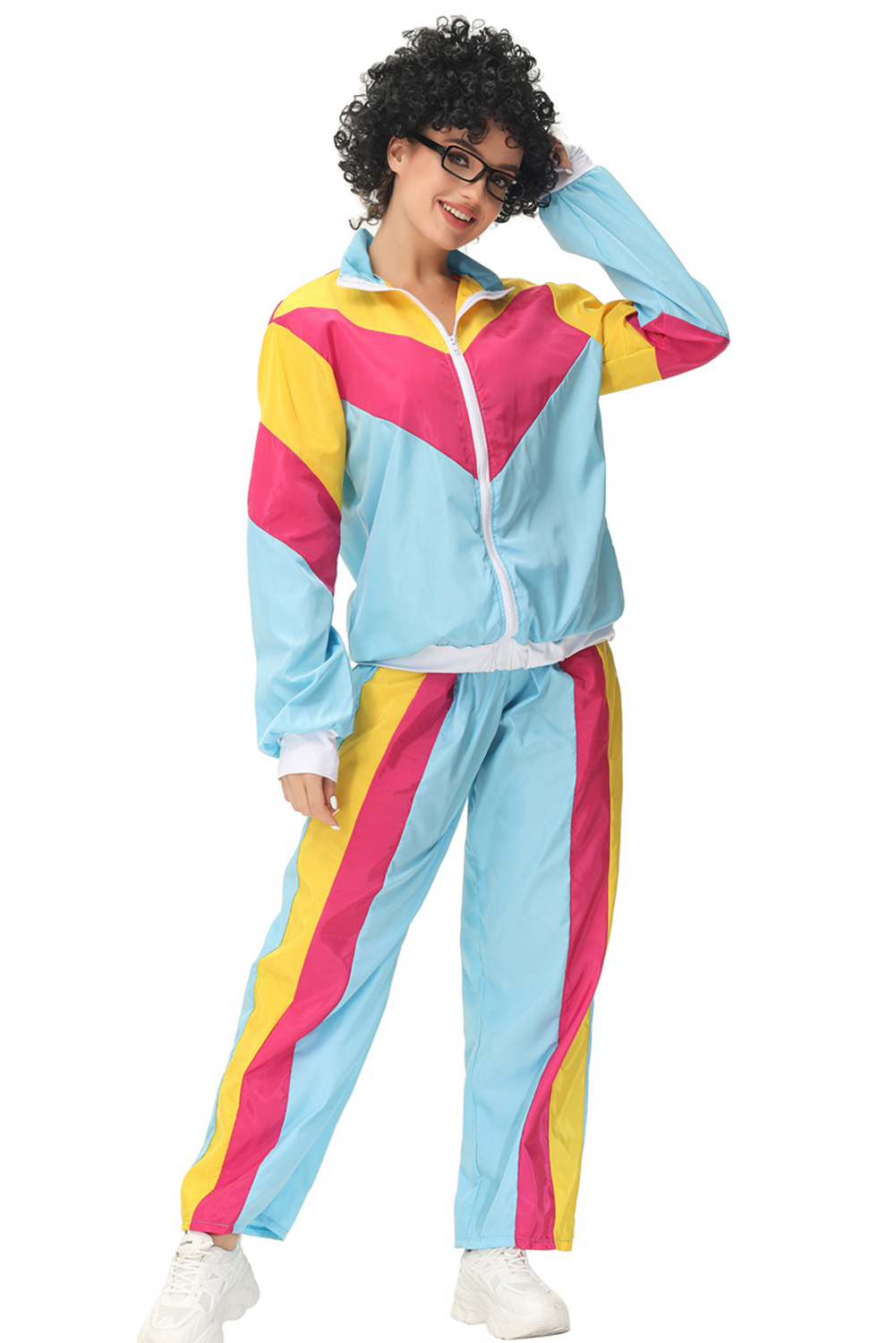 Retro Vintage Hip-Hop Disco Sportwear Outfits Halloween Carnival Suit