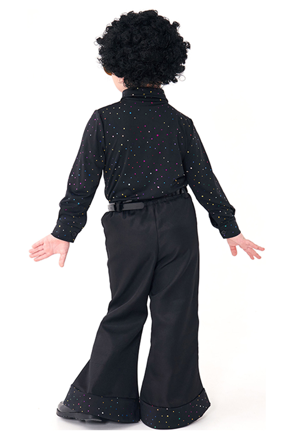70S Retro Vintage Disco Sequin Singer Kids Childre Outfits Halloween Carnival Suit