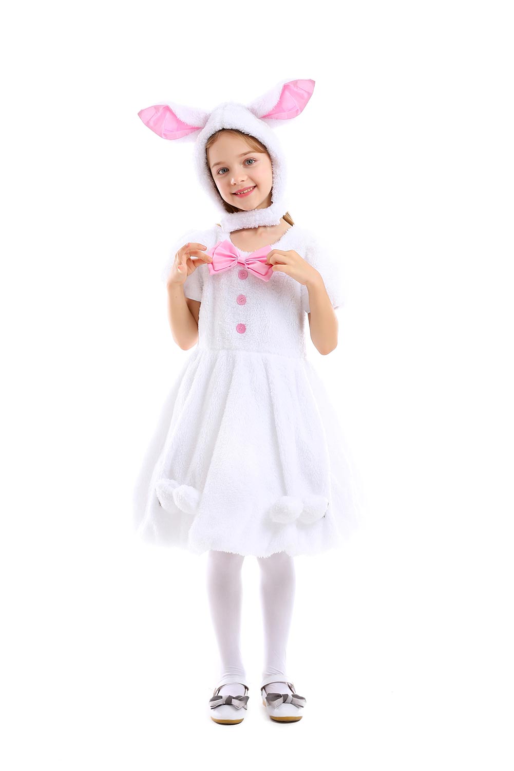 Kids Girls Kawaii Rabbit Dress Outfits Cosplay Costume Halloween Carnival Suit