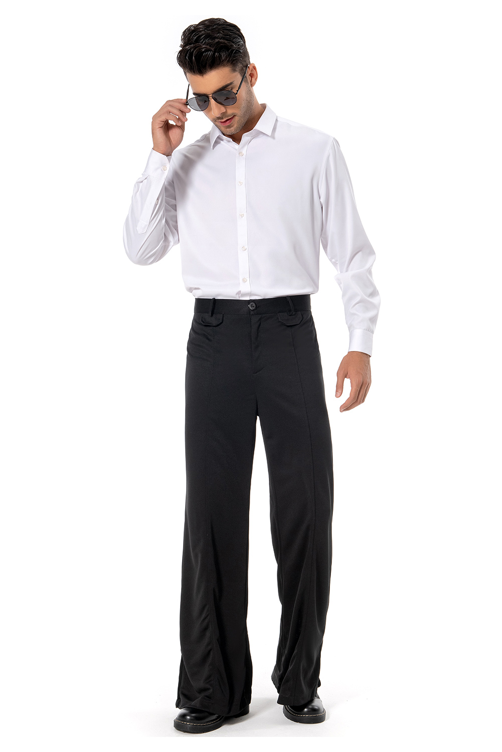 70S Retro Vintage Men Flared Pants Halloween Carnival Suit