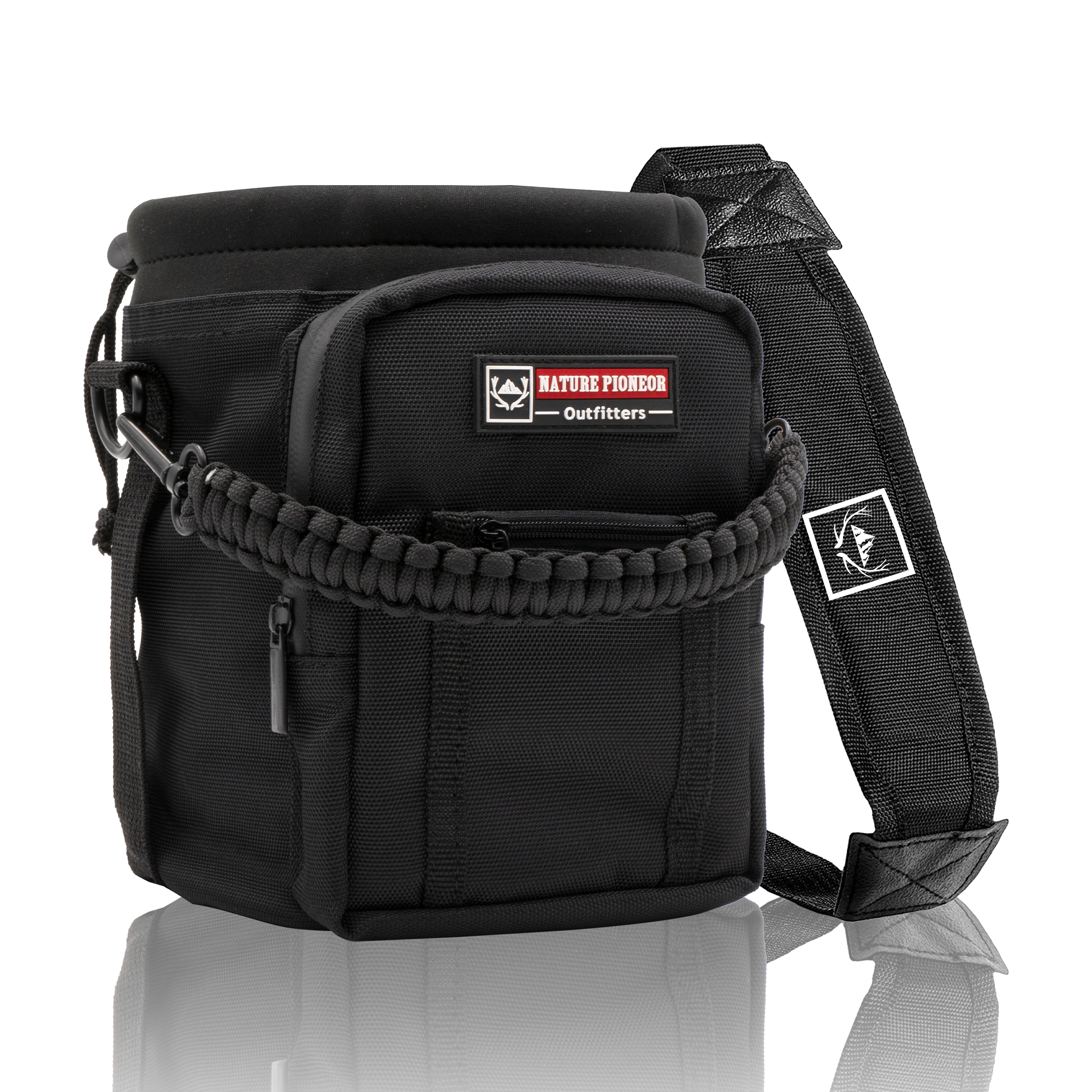 NATURE PIONEOR Insulated Water Bottle Holder with Shoulder Strap for Half Gallon 64OZ / One Gallon 128OZ Sports Water Jugs Bottles, Carrier/Pouch Sleeve for Outdoor Camping, Hiking, Fishing