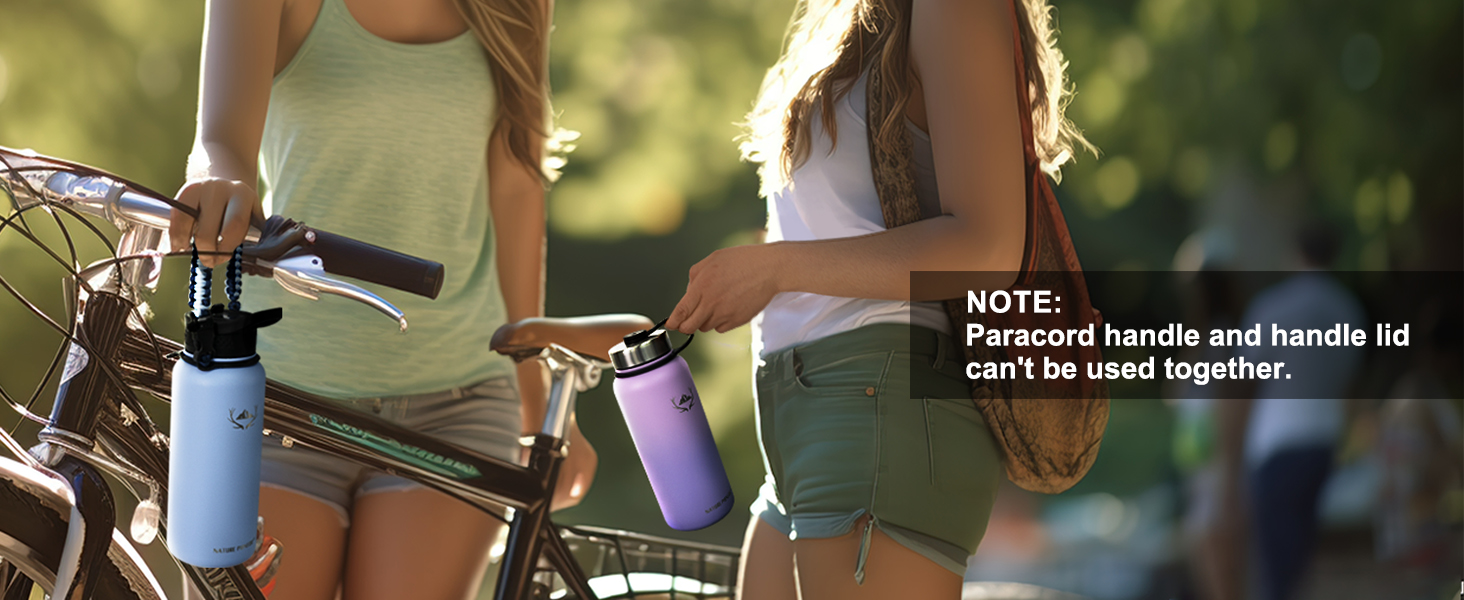 Insulated Water Bottles with Paracord Handle5
