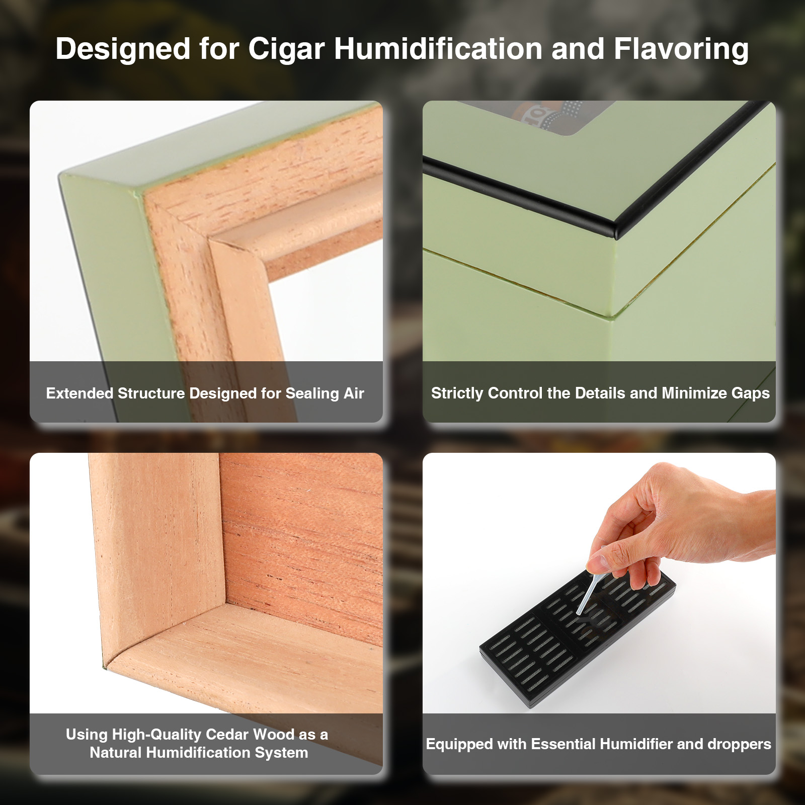 Mojgar Spanish Cedar Cigar Humidor