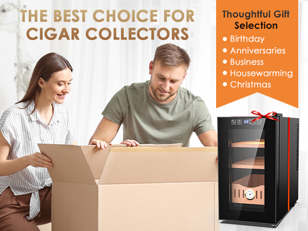 The perfect gift for cigar lovers, the Mojgar 25L Cigar Humidor is ideal for birthdays, anniversaries, business gifts, housewarming, and Christmas. A thoughtful selection for collectors.