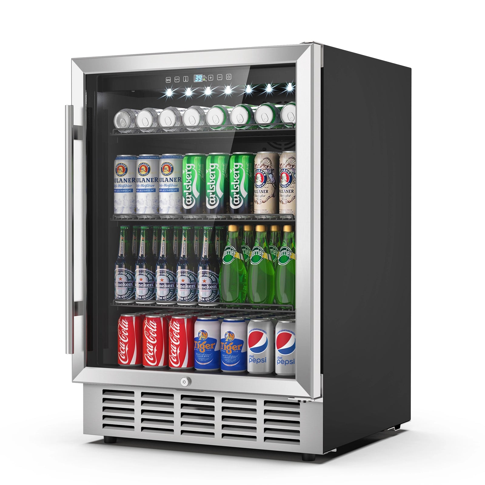 Mojgar 24 Inch Beverage Refrigerator (Glass Door)