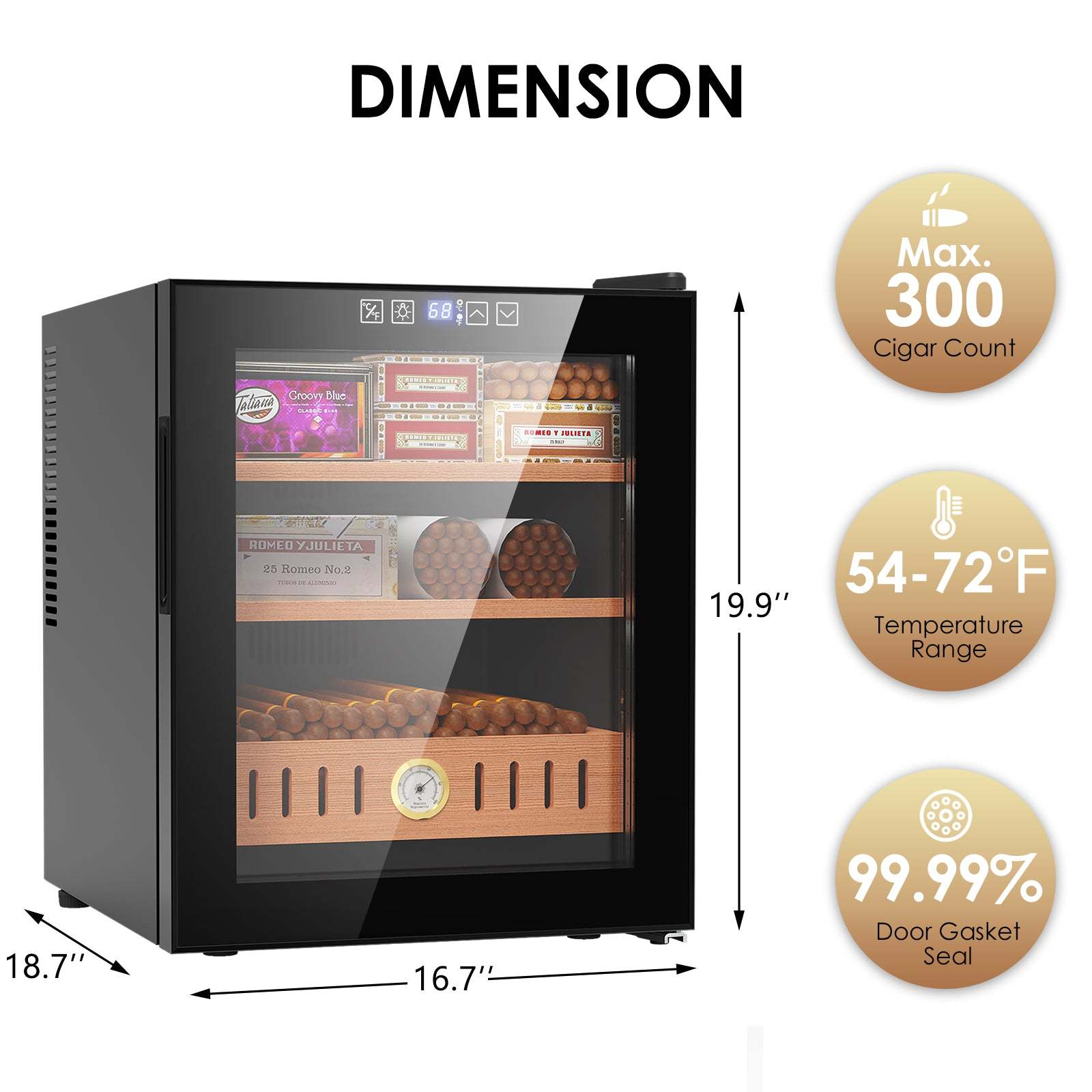 Mojgar 300 Counts Cooling Cigar Humidor