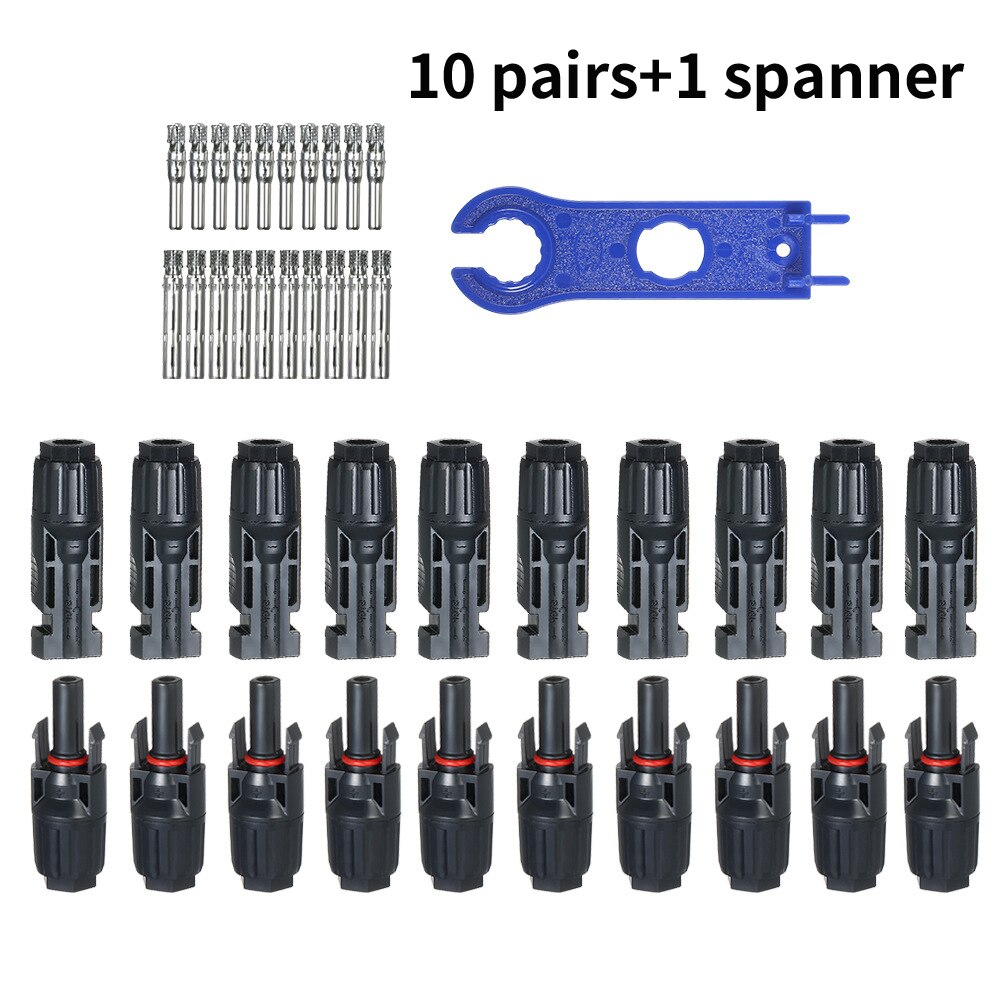 1 pair free shipping Solar PV connector for solar panel mount and inverter Panel solar connector