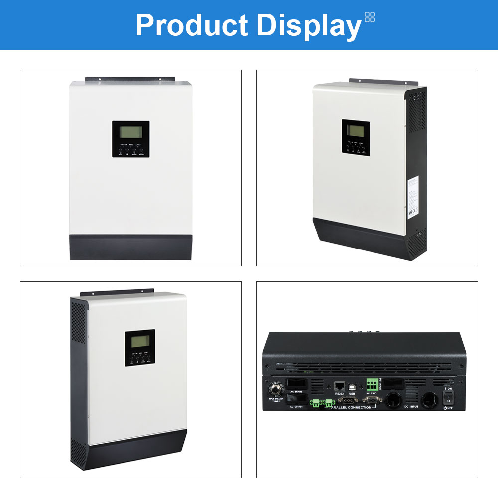 Daxtromn 5kva 5000w MPPT Build In Parallel inverter 80A Solar inverter solar charger mains as backup 48V  DC