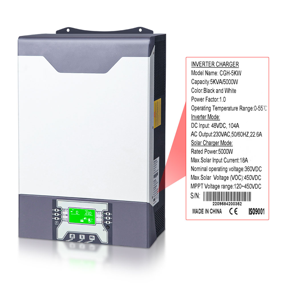 Daxtromn Hybrid Solar Inverter 10kw Pv In 10000w 48v 80a Charger Solar 8599