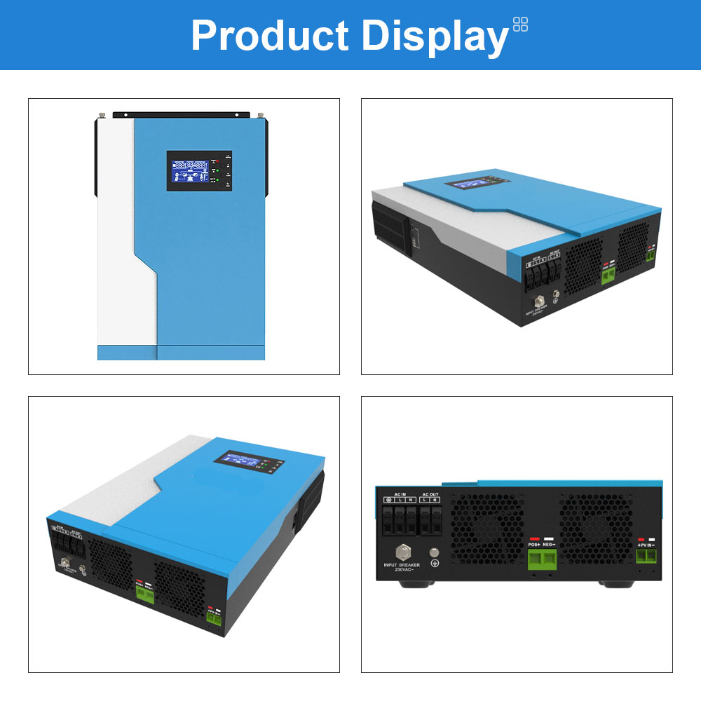 Daxtromn 3500W 24V Off Grid Hybrid Solar Inverter MPPT 100A 230V PV 120-500vdc 5000W With WIFI Monitor Can work even No battery