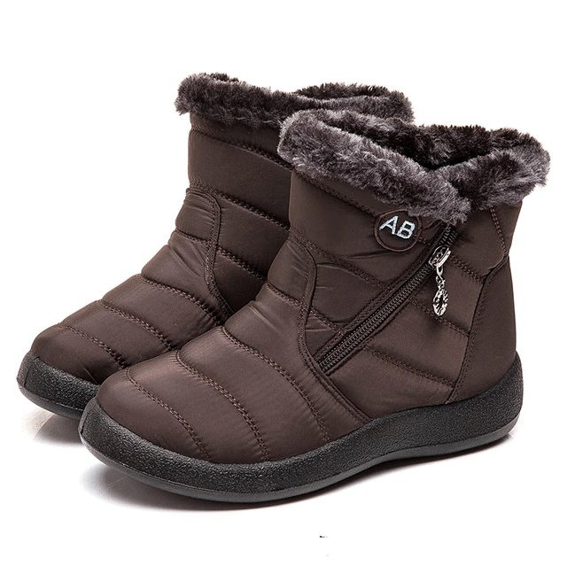 Women Fur Lined Outdoor Orthopedic Snow Boots