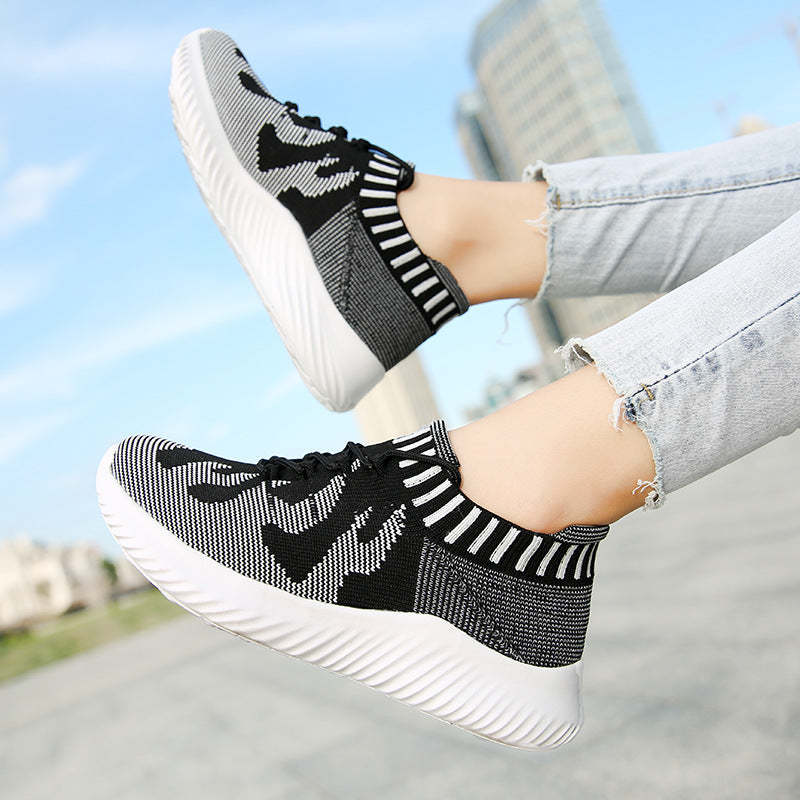 Comfortable Walking Memory Foam Lightweight Sports Shoes Slip on Sock