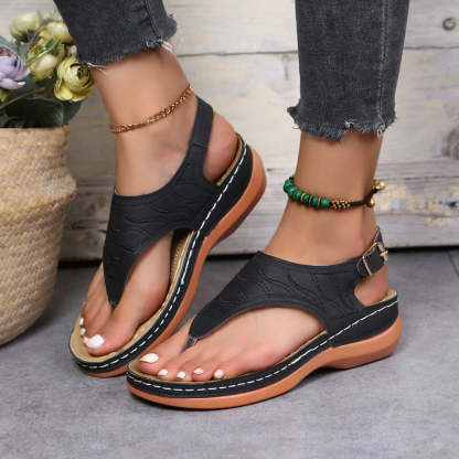 Women's Low-Wedge Orthopedic Sandals