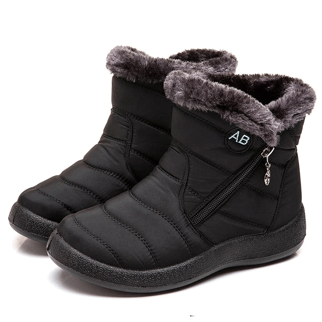 Women Fur Lined Outdoor Orthopedic Snow Boots