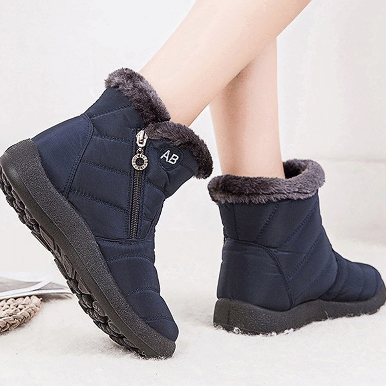 Women Fur Lined Outdoor Orthopedic Snow Boots